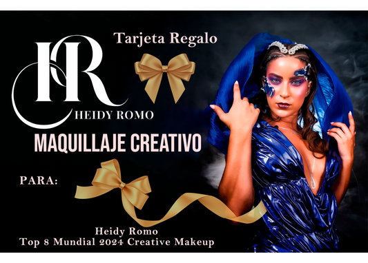 Tarjeta Regalo "Regala la Magia del Maquillaje Creativo: Experiencia Exclusiva con Heidy Romo, la Número 8 del Mundo"